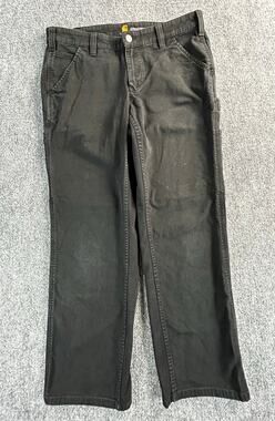 Carhartt Original Fit Carpenter Pants Women's 8 Short Black Stretch Work